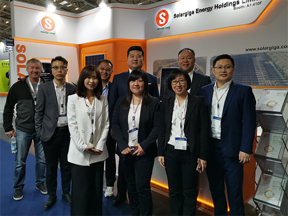 錦州陽(yáng)光能源攜最新髙效組件亮相2019年慕尼克國(guó)際太陽(yáng)能技術(shù)博覽會(huì)